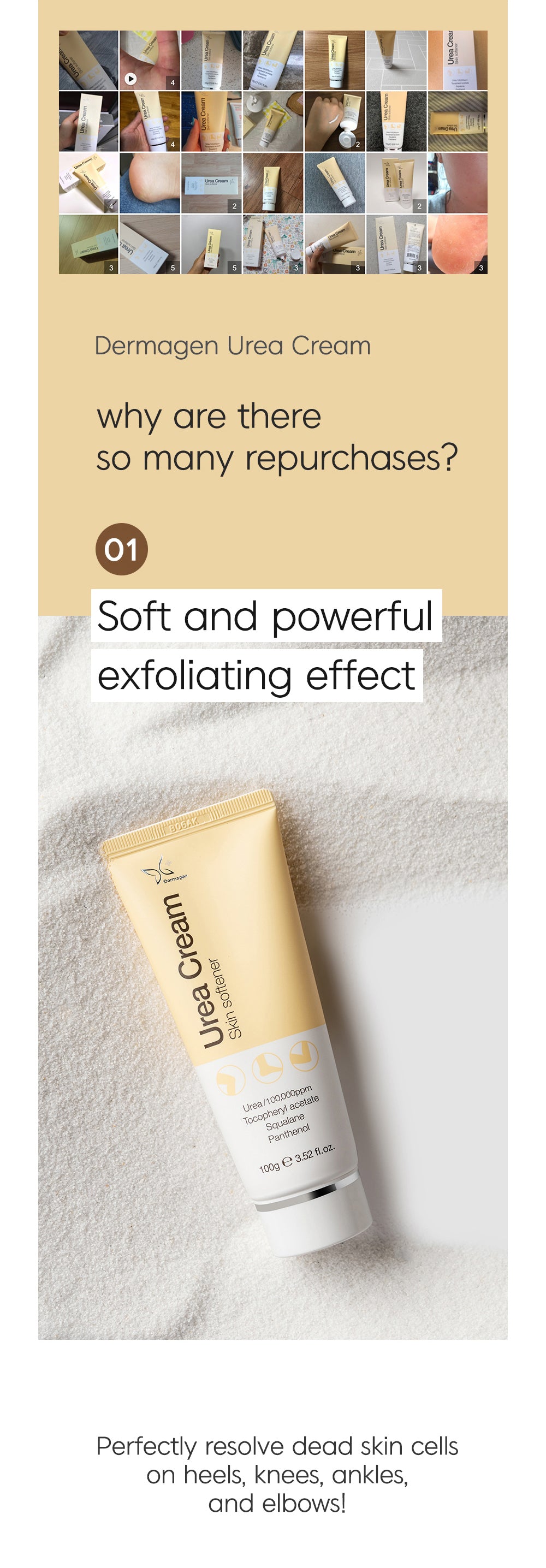 Dermagen Urea Cream 10% - Intensive Moisturizing Cream (100g)